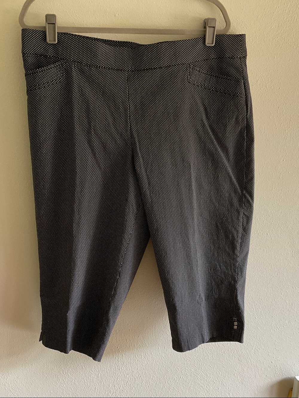 CJ Banks Black Microdot Bermuda Shorts